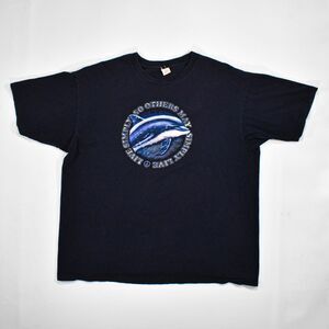 Vintage Y2K Dolphin Peace T-Shirt - XL